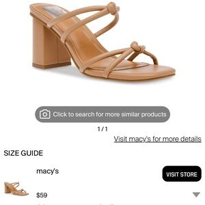 Dolce Vita strappy tan heel size 9